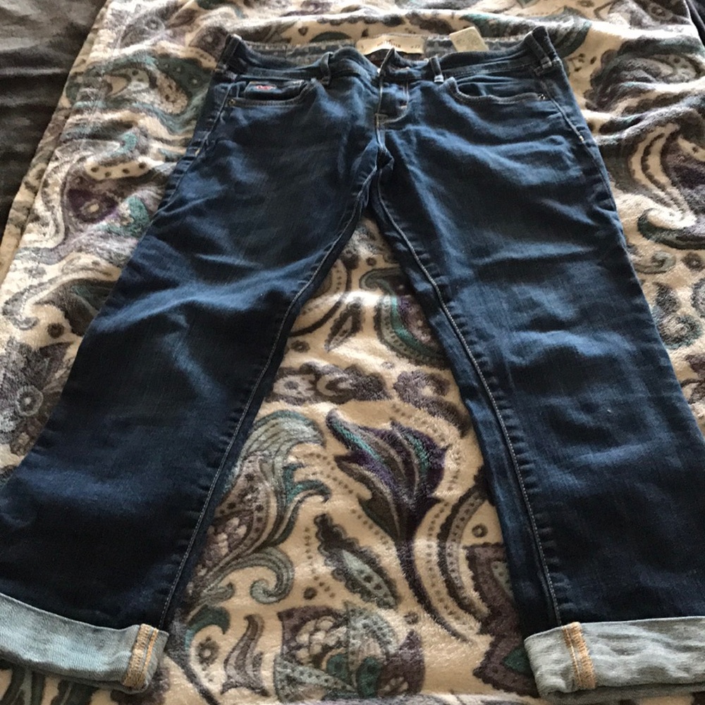Hollister cropped jeans size 5.